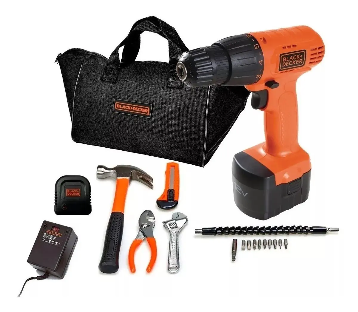 Taladro/atornillador inalambrico 12V + accesorios - CD121KA - Imagen 2