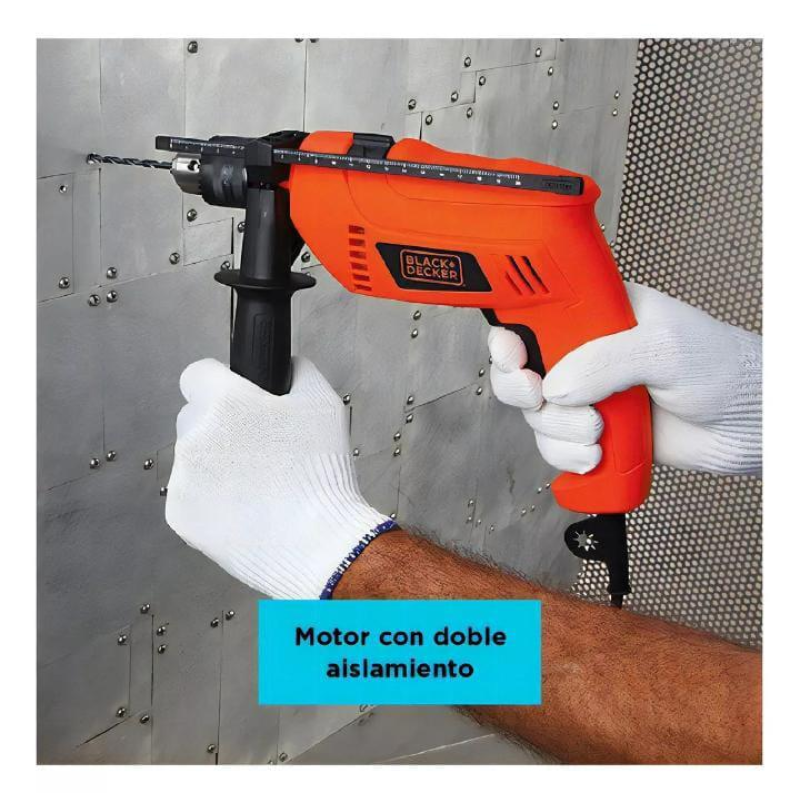 Taladro Percutor 1/2" (13mm) 550W + Caja plastica - HD555K - Imagen 7
